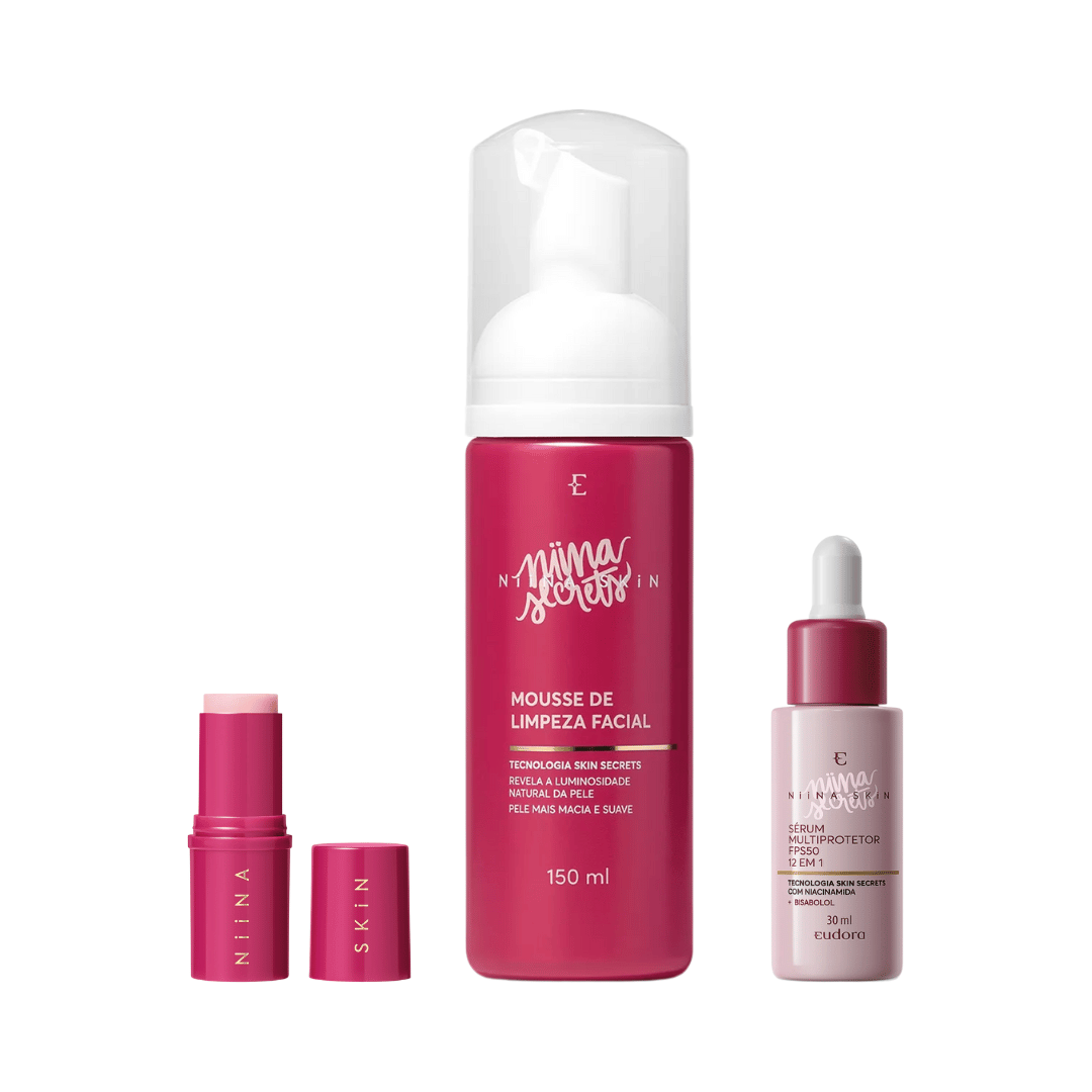 Combo Niina Skin Mousse + Hidratante Balm + Sérum