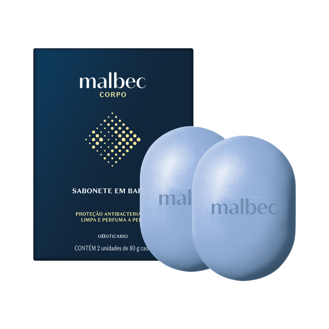 Kit Sabonetes Em Barra Malbec 2x80g