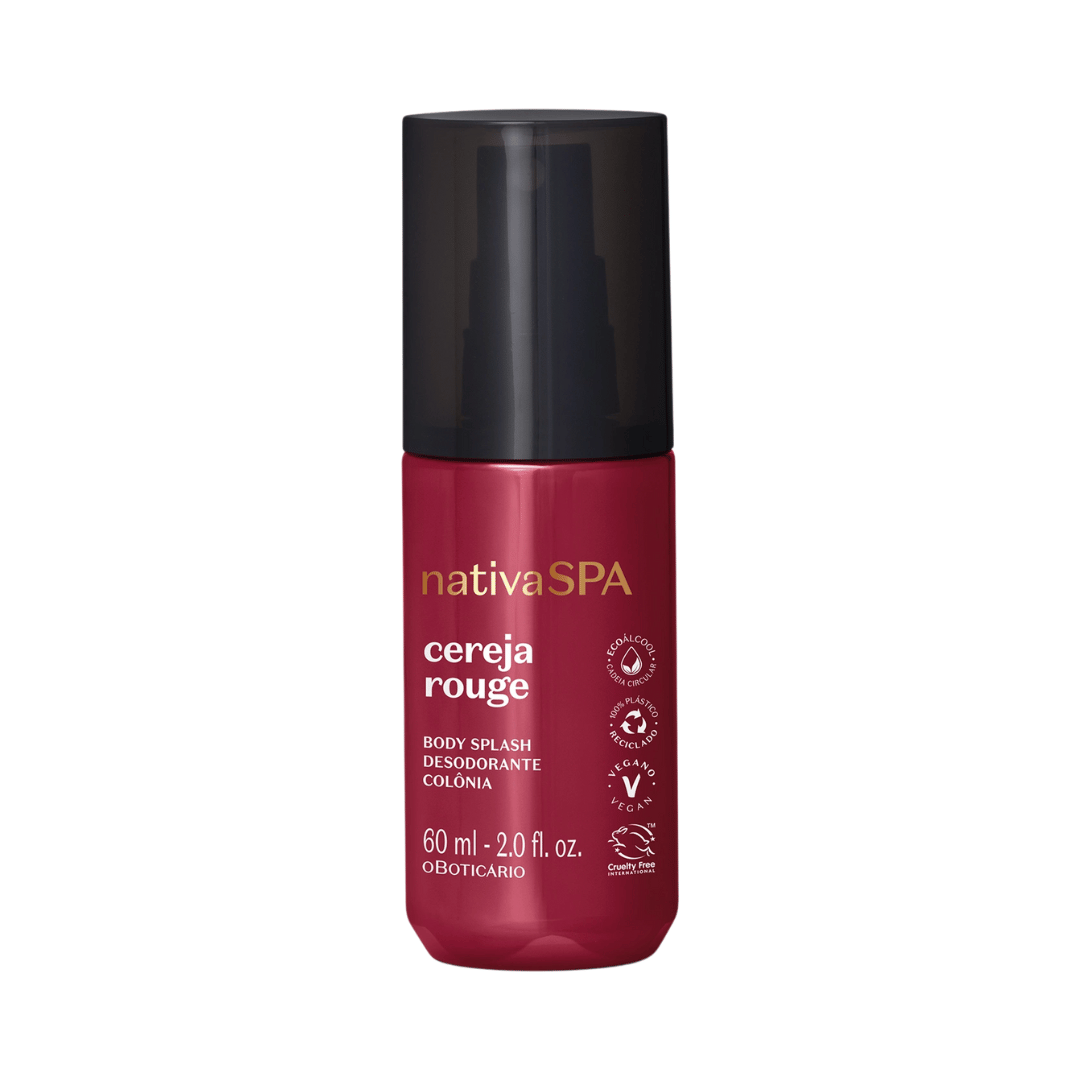 Mini Body Splash Desodorante Colônia Nativa Spa Cereja Rouge 60ml