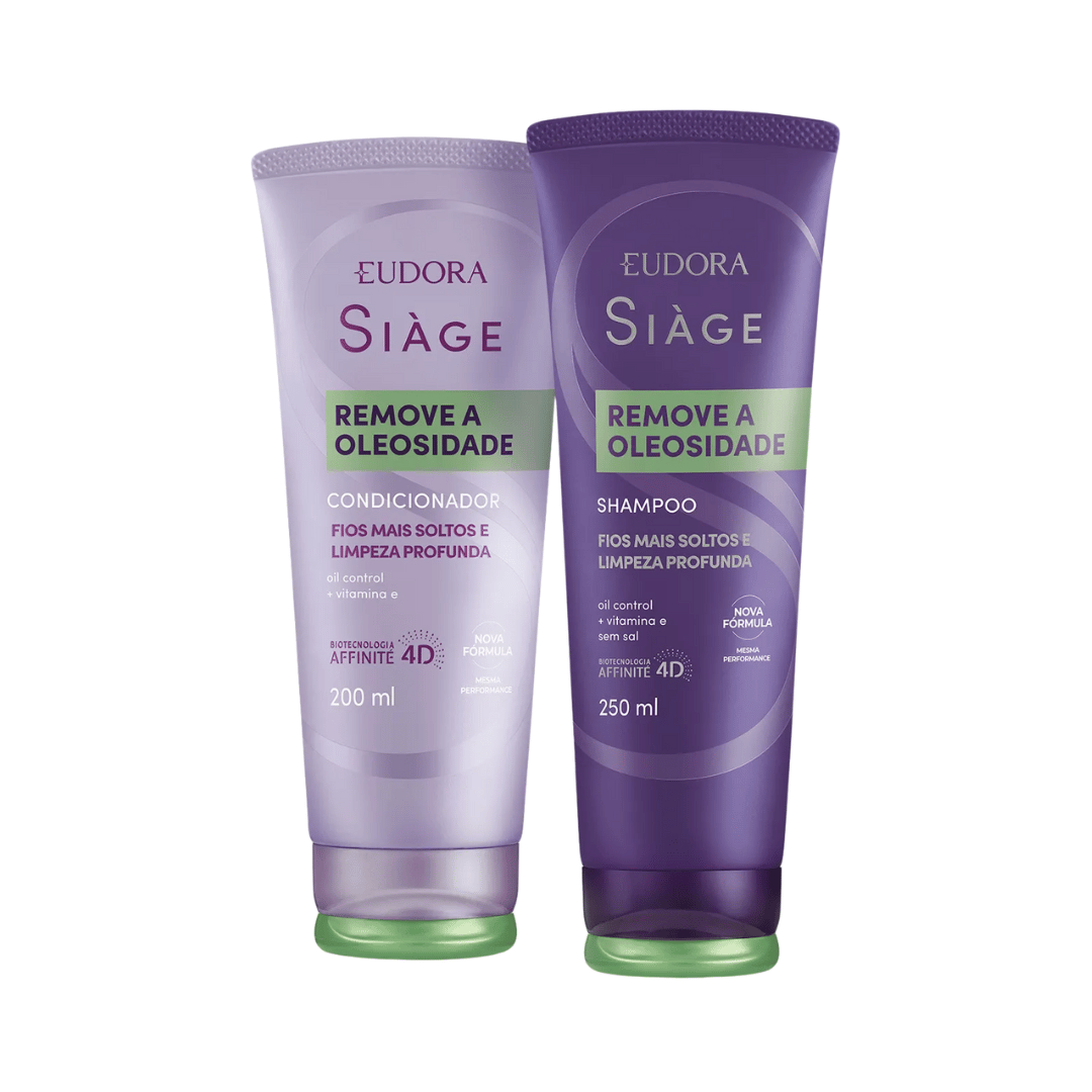 Combo Siàge Remove a Oleosidade: Shampoo 250ml + Condicionador 200ml