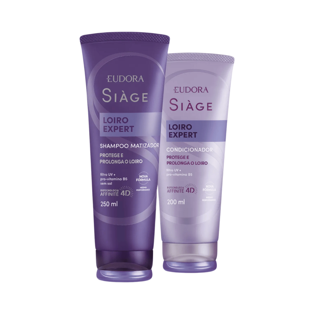 Combo Siàge Loiro Expert: Shampoo 250ml + Condicionador 200ml