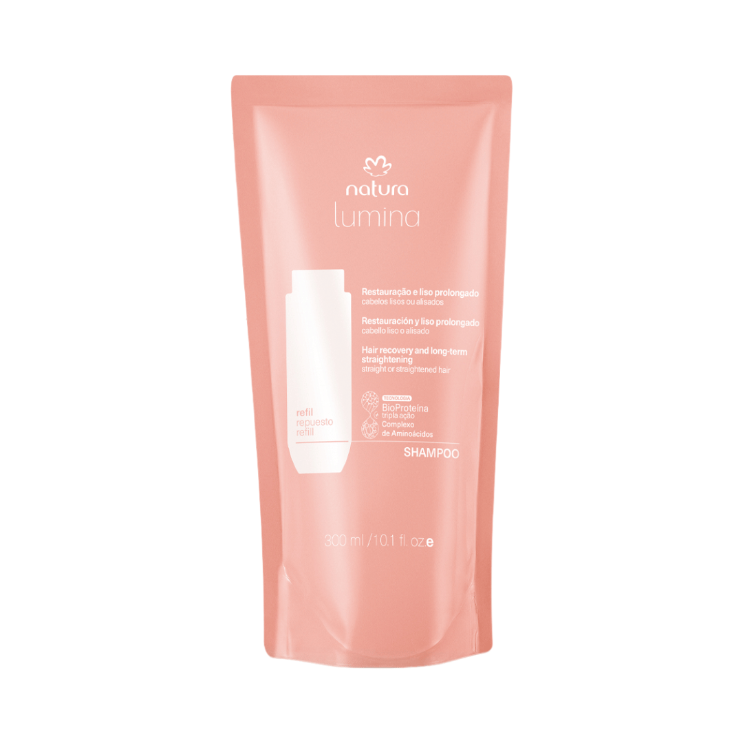 Refil Shampoo Lumina Restaurador Para Restauração E Liso Prolongado 300ml