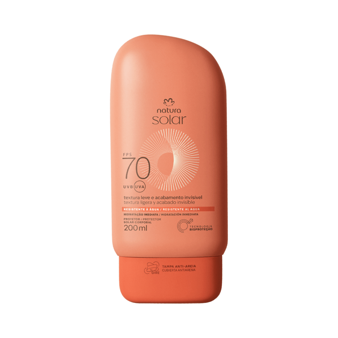 Protetor Solar Corporal Fps 70 Natura Solar 200ml