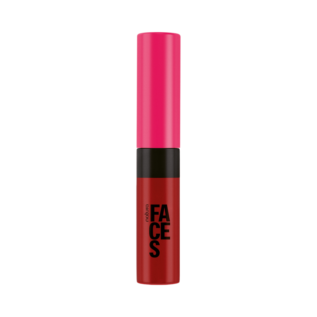Batom Líquido Matte Longa Duração Faces - Red Love