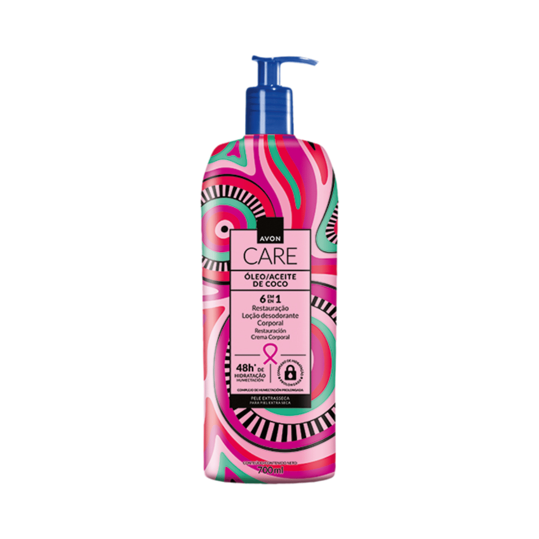 Loção Corporal Decorada Avon Care Óleo De Coco 700ml