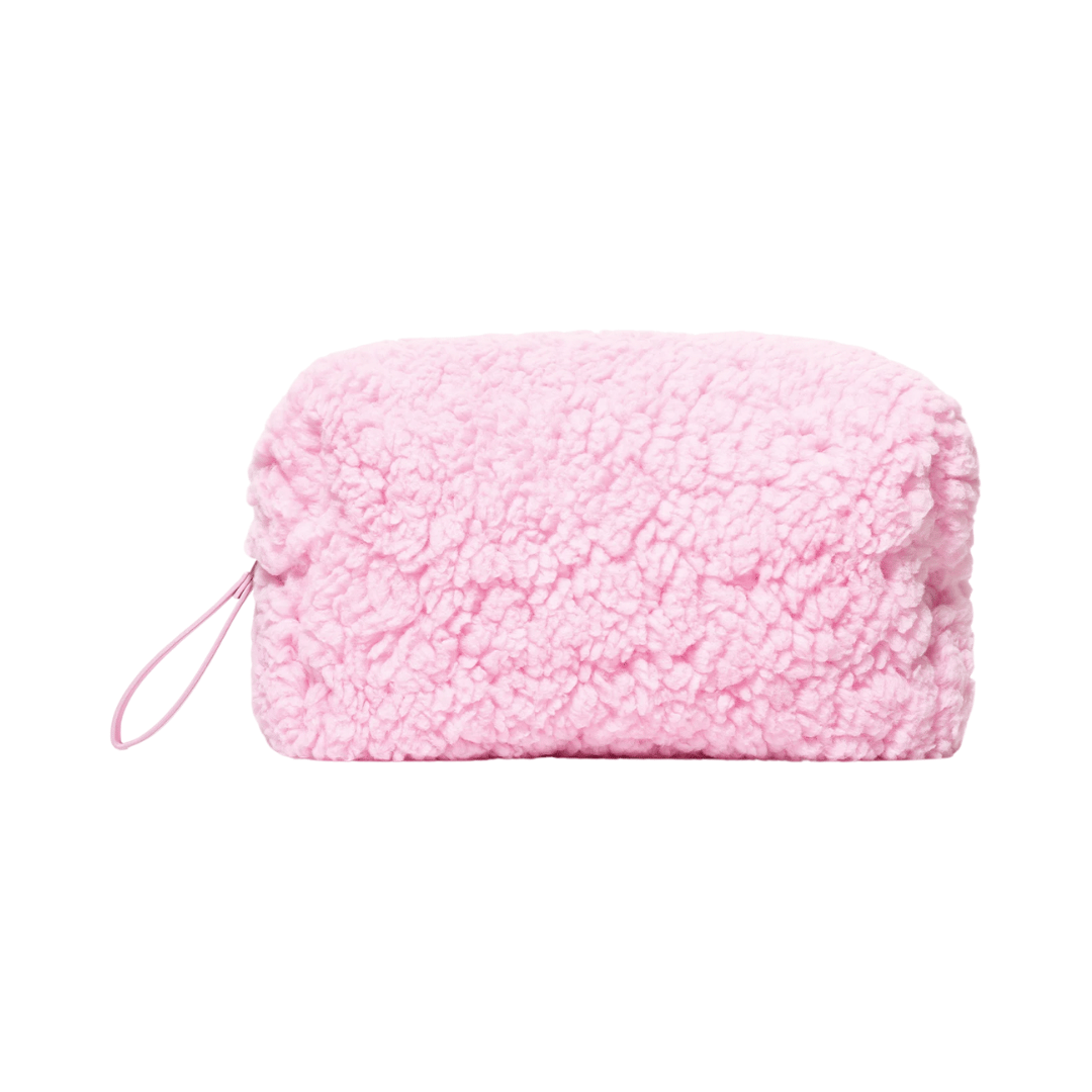 Nécessaire Rosa Com Zíper Cuide-Se Bem Doces Delírios Algodão Doce