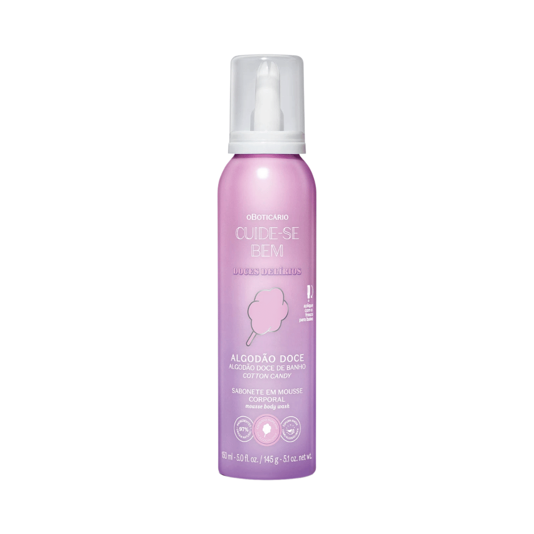 Sabonete Em Mousse Corporal Cuide-Se Bem Doces Delírios Algodão Doce 150ml