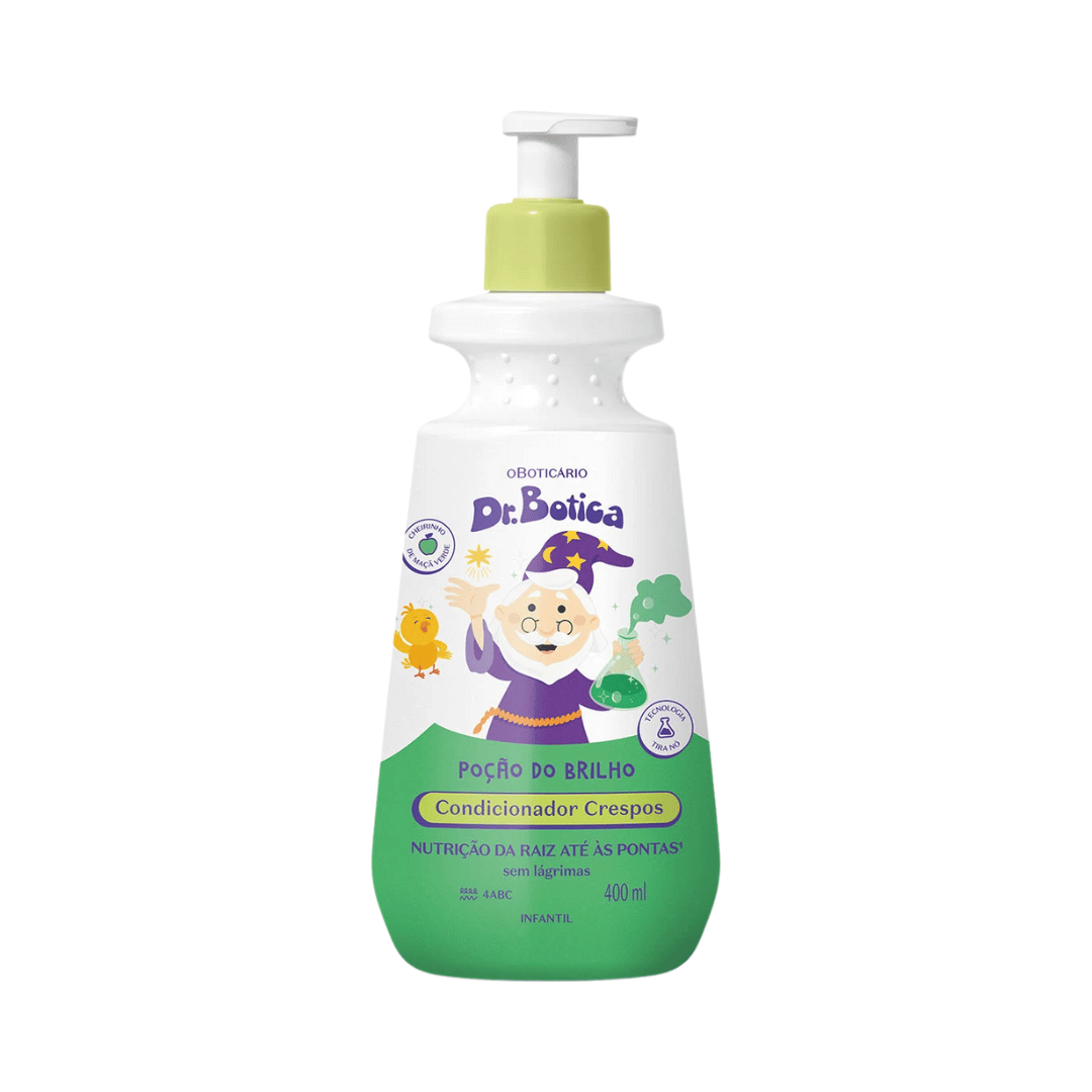 Condicionador Infantil Cabelos Crespos 4 ABC Dr.Botica Poção Do Brilho 400ml