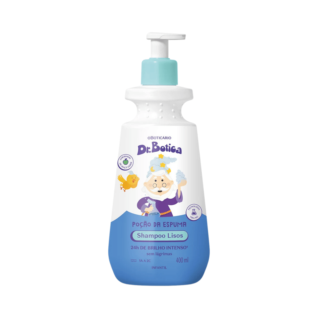 Shampoo Infantil Cabelos Lisos 1A À 2C Dr.Botica Poção Da Espuma 400ml