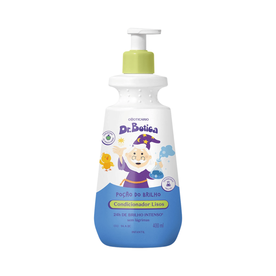 Condicionador Infantil Cabelos Lisos 1A À 2C Dr.Botica Poção Do Brilho 400ml