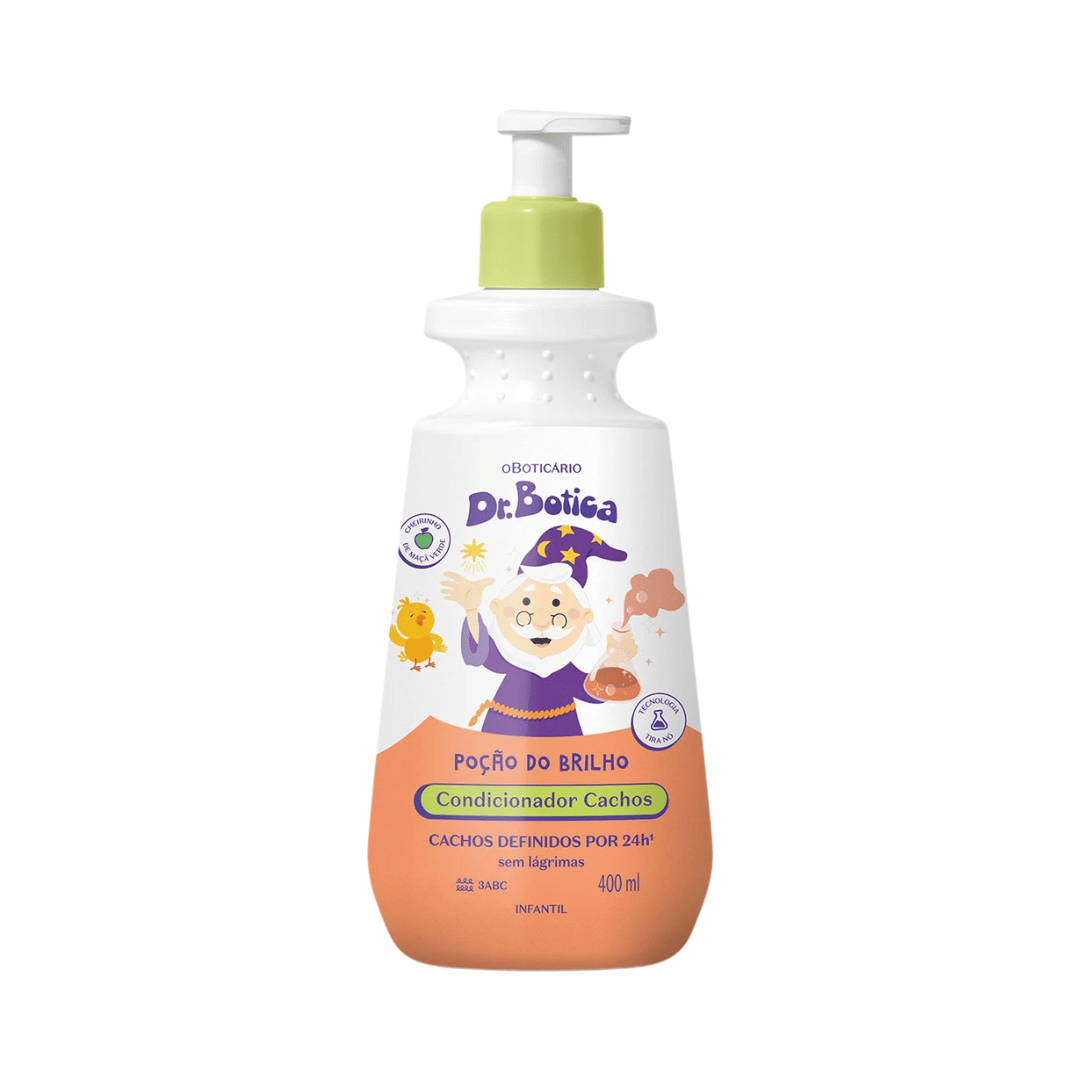Condicionador Infantil Cabelos Cacheados 3 ABC Dr.Botica Poção Do Brilho 400ml
