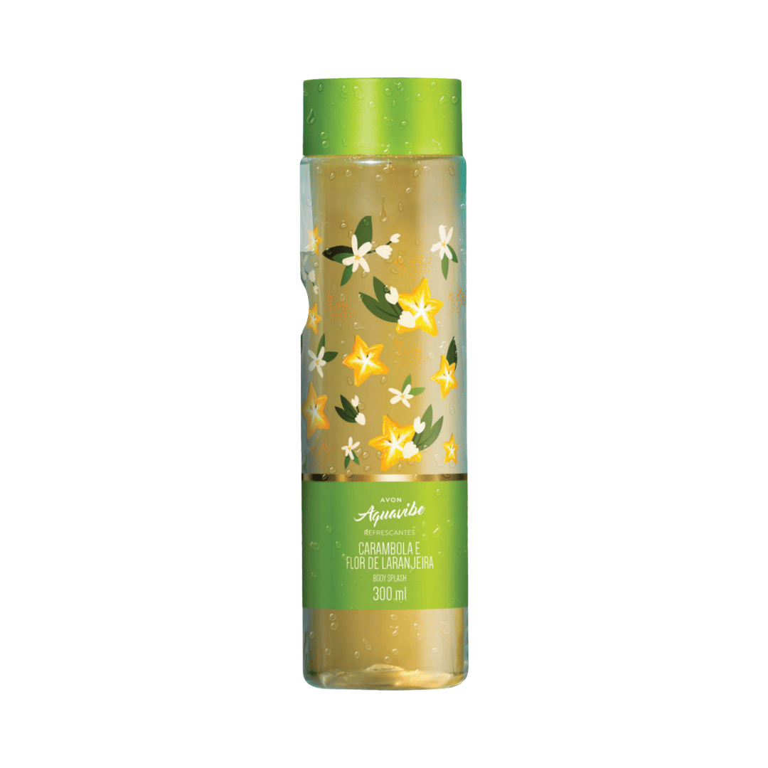 Aquavibe Body Splash Refrescantes Carambola E Flor De Laranjeira 300ml
