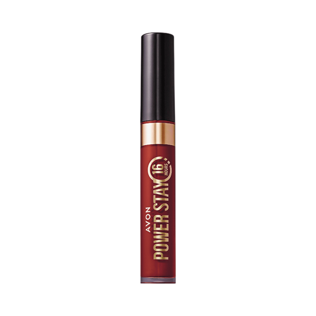 Batom Líquido Matte Avon Power Stay - Vermelho Canela