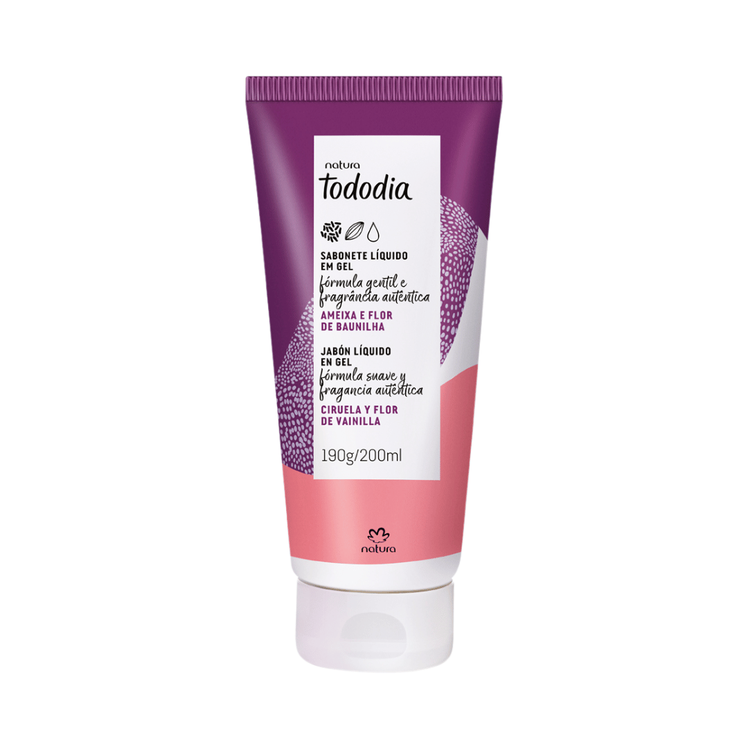 Sabonete Líquido Em Gel Tododia Ameixa E Flor De Baunilha 190g