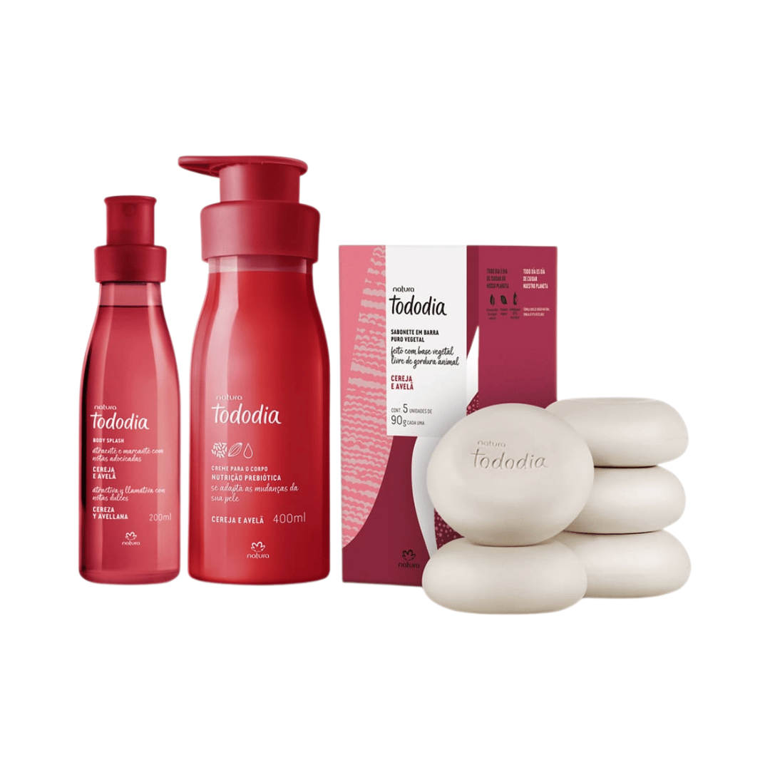 Kit Tododia Cereja E Avelã (3 Produtos)
