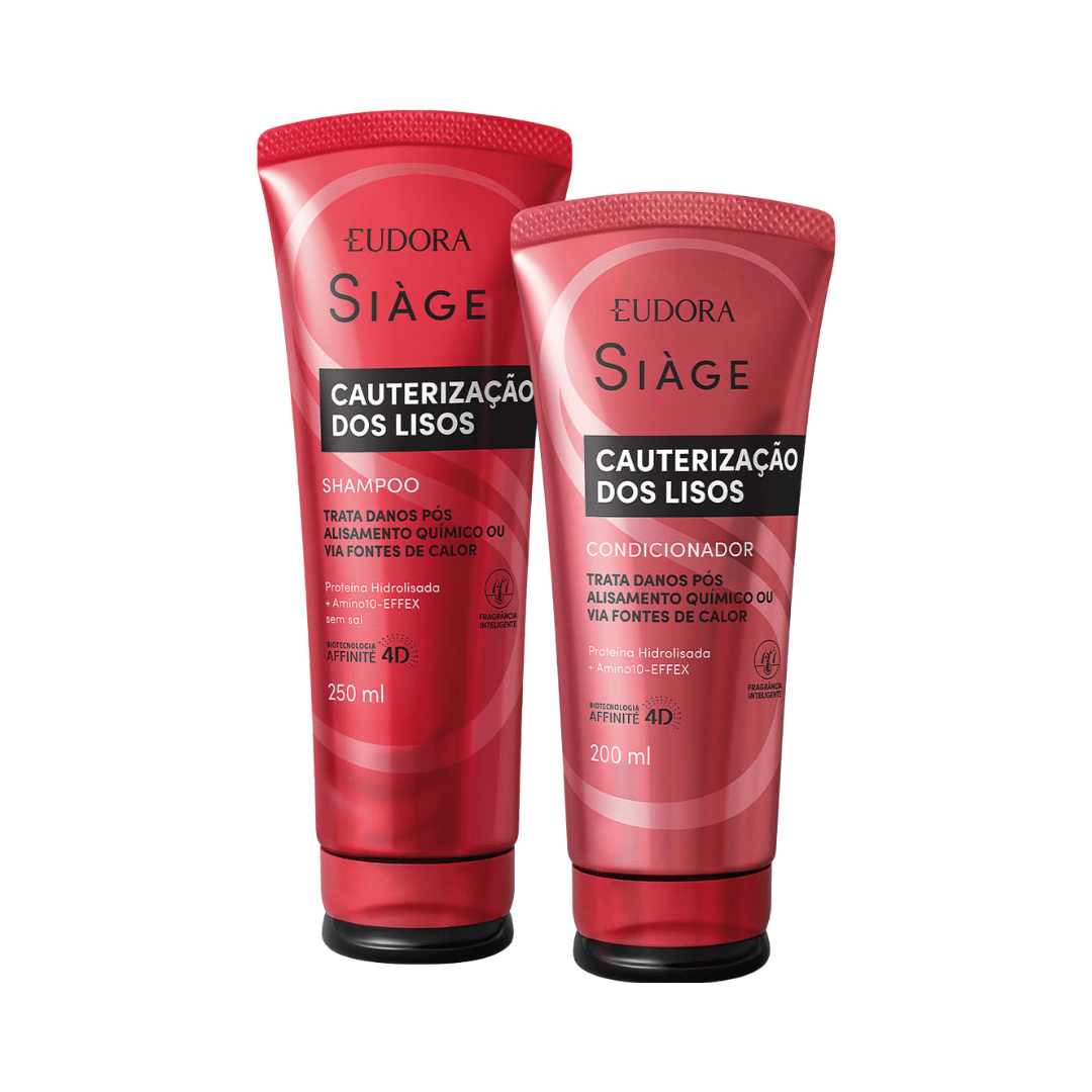Combo Siàge Cauterização dos Lisos: Shampoo 250ml + Condicionador 200ml