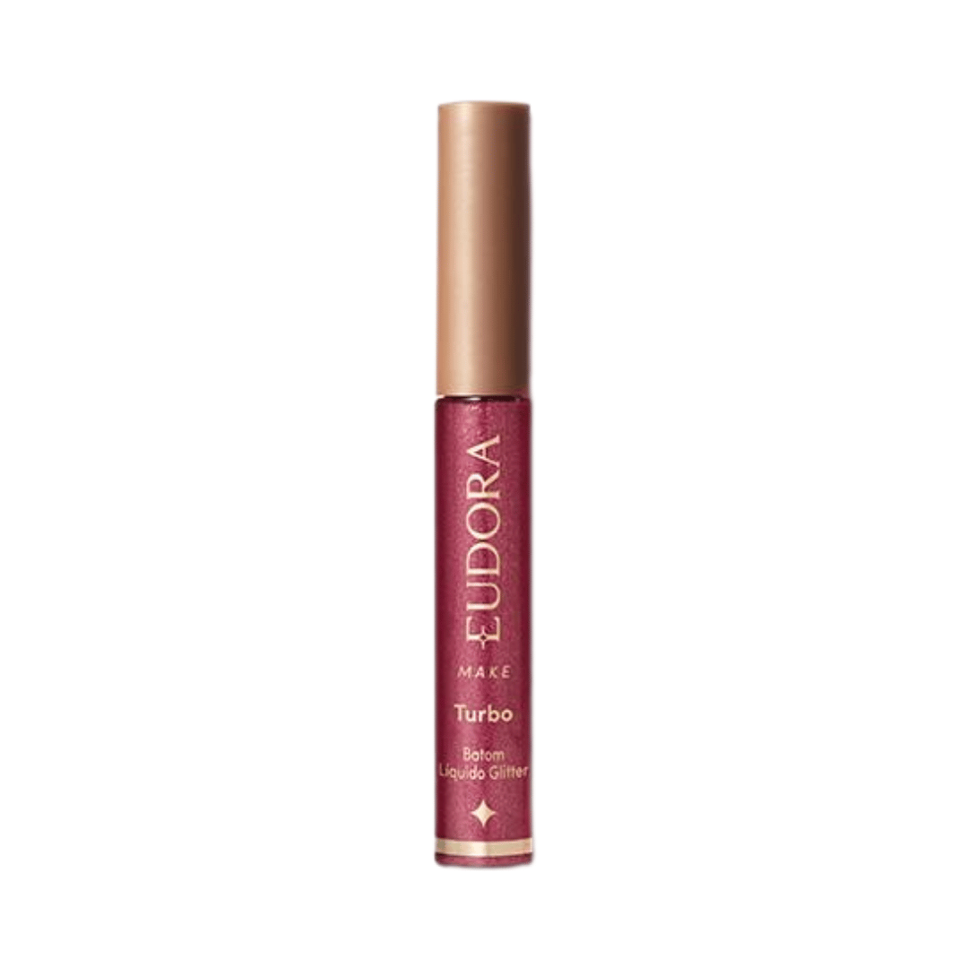 Batom Líquido Glitter Eudora Make - Rosa