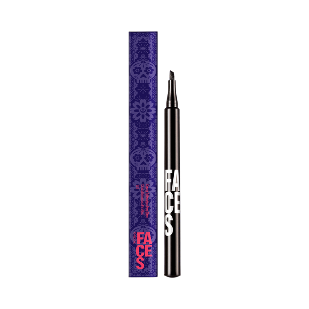 Caneta Delineadora Para Olhos Faces - Preta