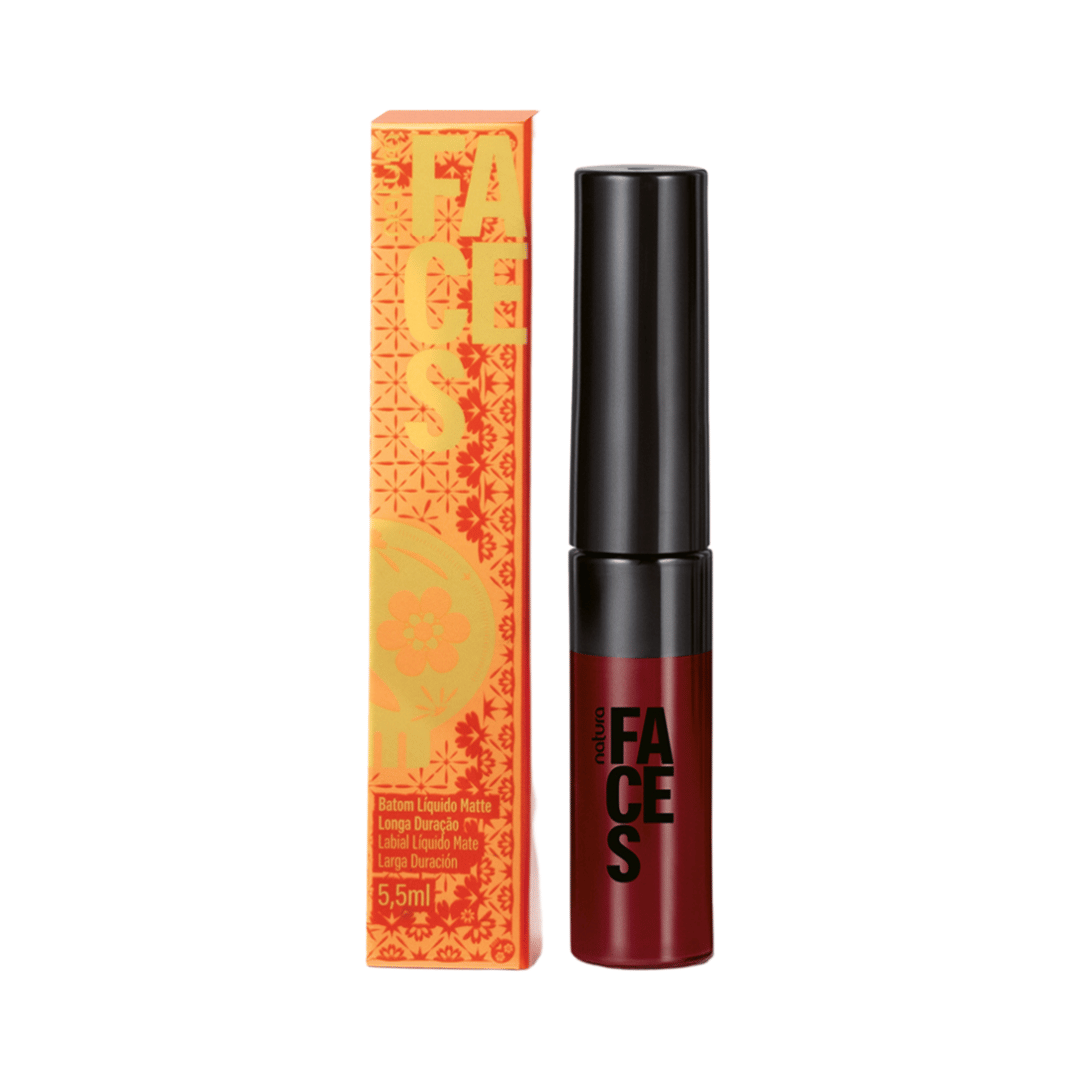 Batom Matte Longa Duração Faces - Marsala Night