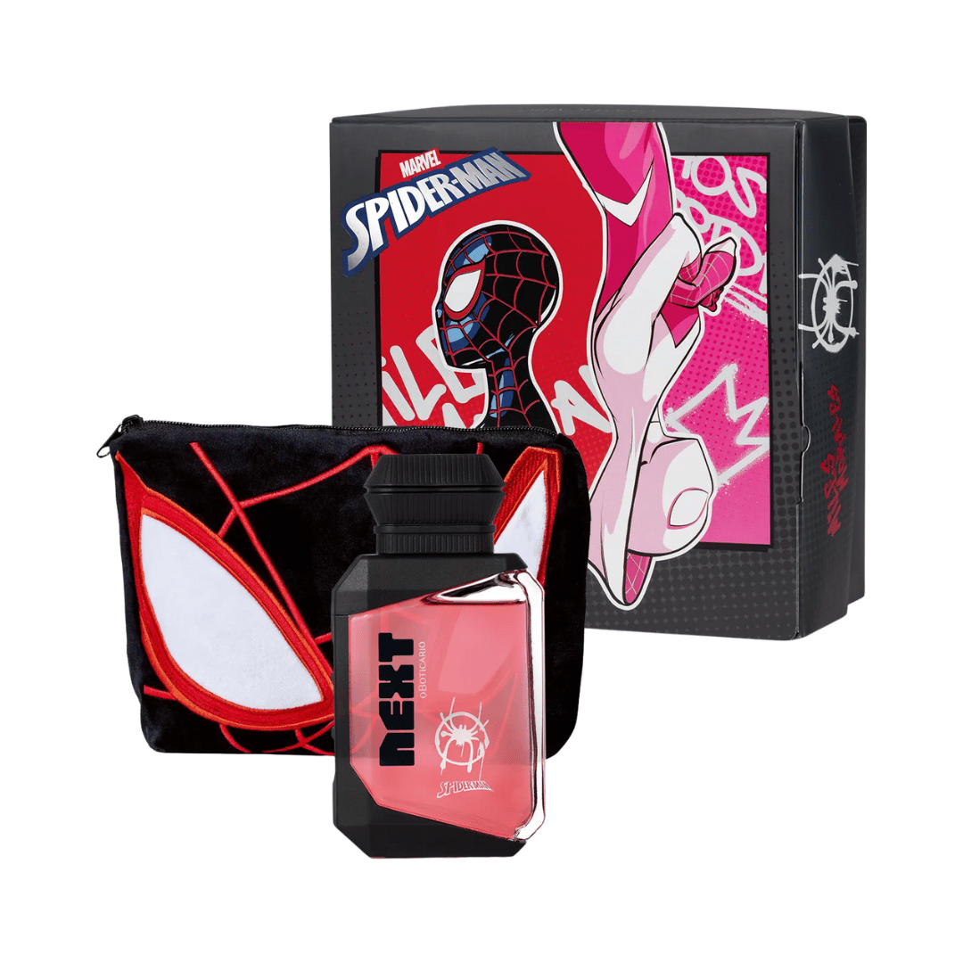 Combo Presente Dia Das Crianças Next Spider-Man: Colônia Infantil 75ml + Nécessarie + Caixa De Presente