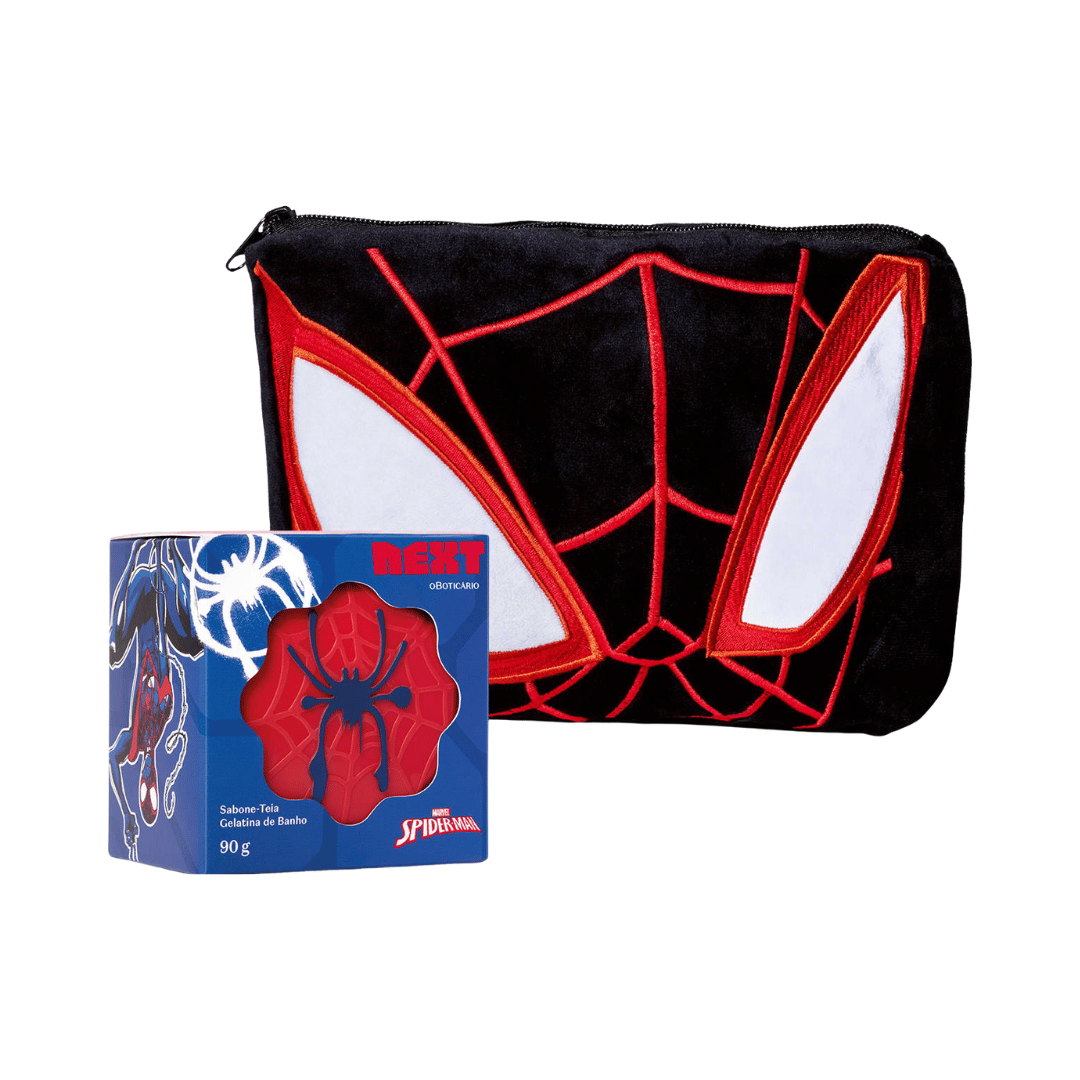 Combo Next Spider Man: Sabonete-Teia 90g + Nécessarie