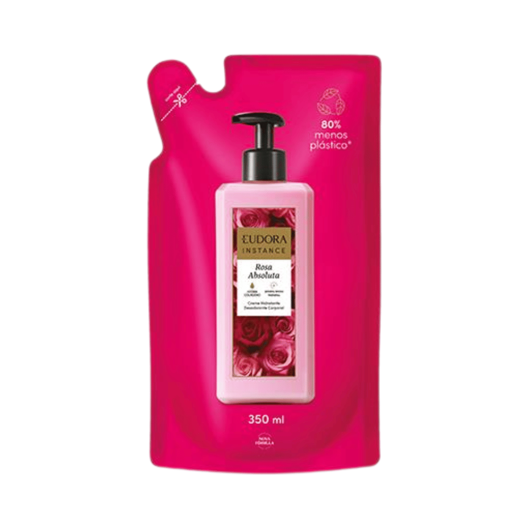 Refil Creme Hidratante Desodorante Corporal Instance Rosa Absoluta 350ml