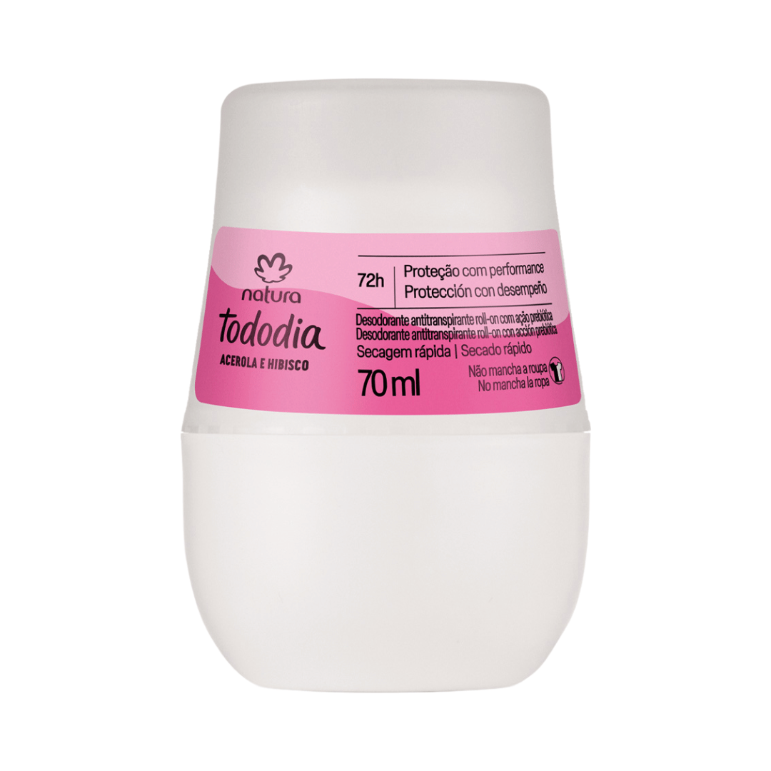 Desodorante Antitranspirante Roll-on Tododia Acerola E Hibisco 70ml