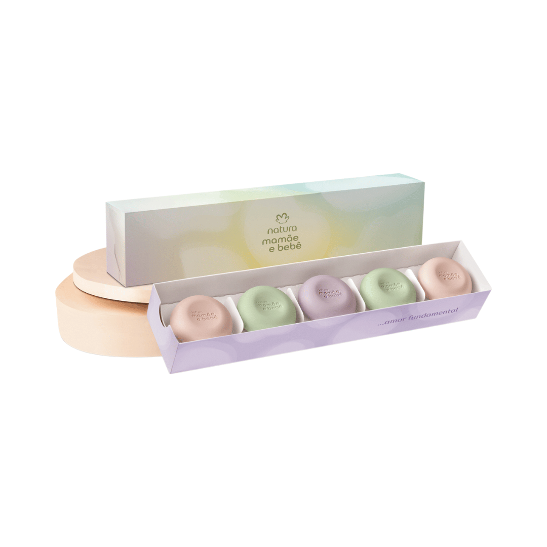 Minissabonetes Em Barra Sortidos Mamãe E Bebê (5 Unidades)