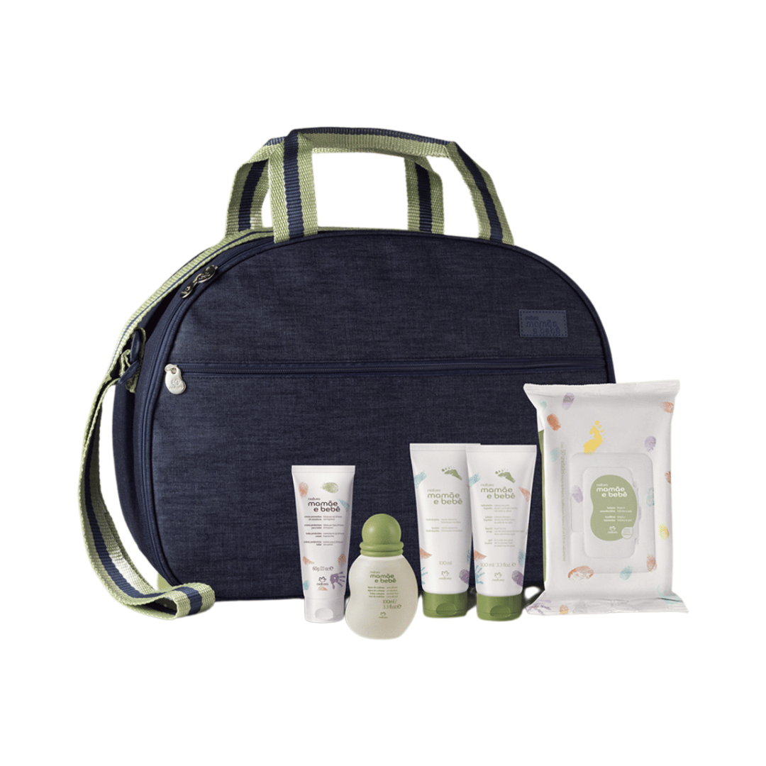 Kit Mamãe E Bebê Com Mala Maternidade
