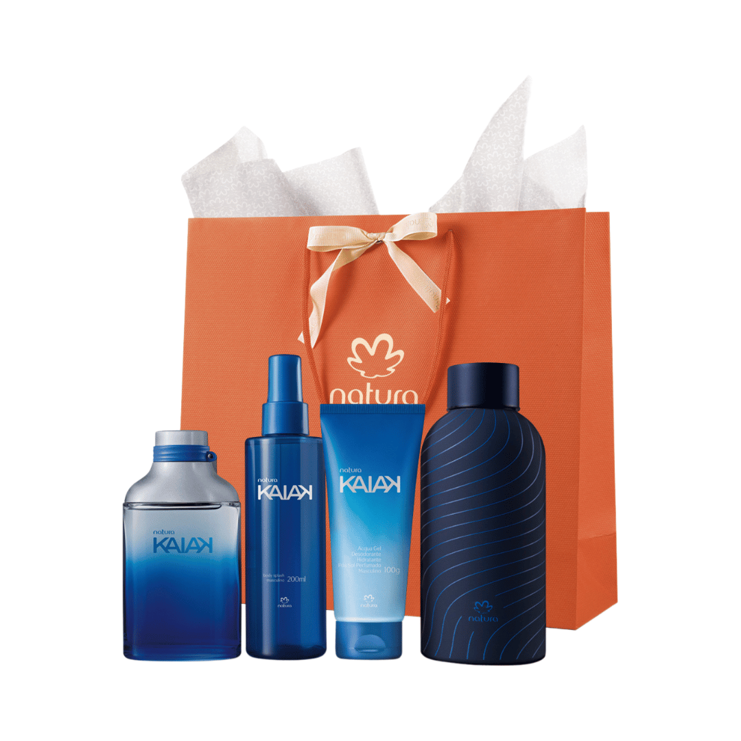 Presente Natura Kaiak Masculino Completo Com Acessório