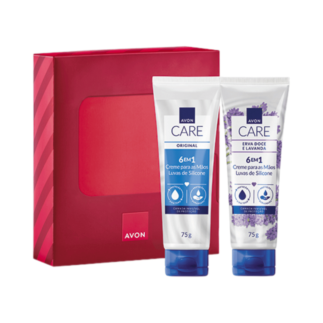 Presente Avon Care Duo Luvas Original + Erva-Doce E Lavanda