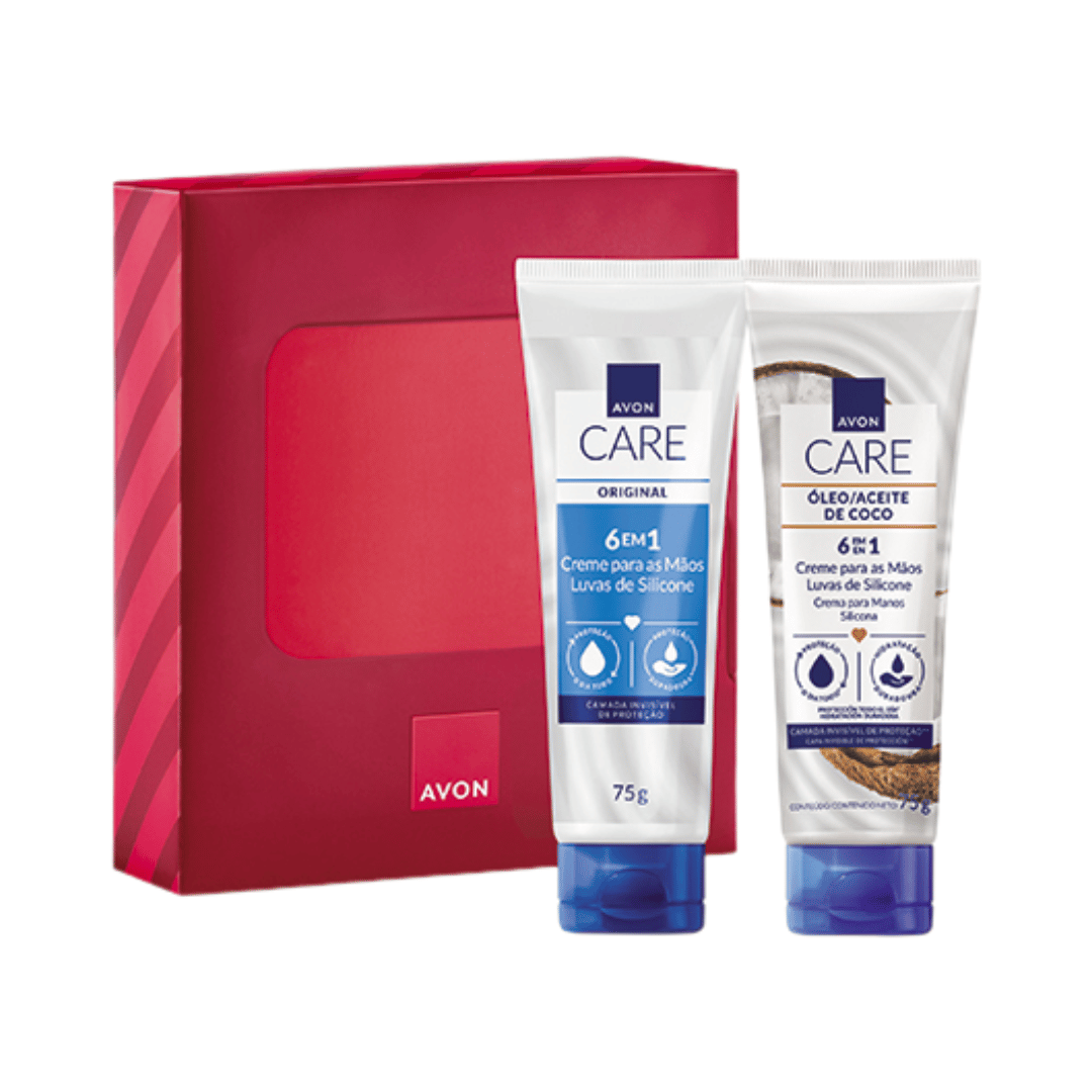 Presente Avon Care Duo Luvas Original + Coco