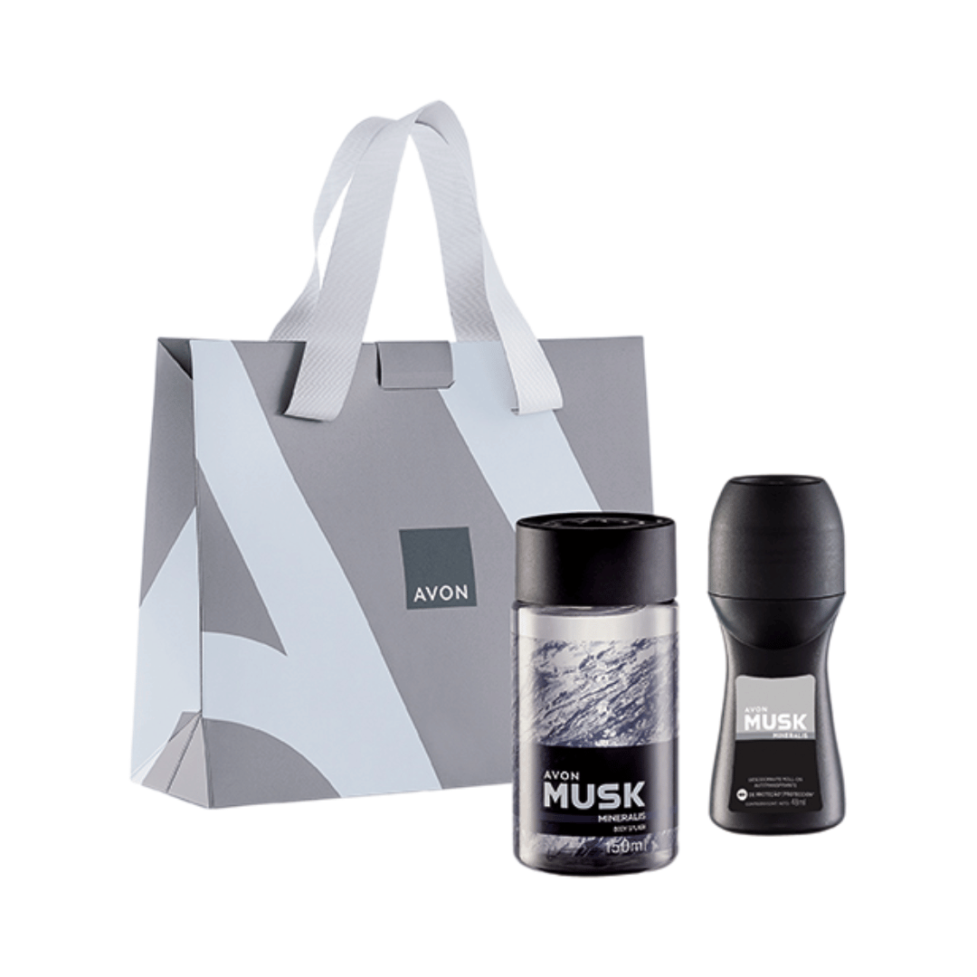 Presente Avon Musk Mineralis Rotina Perfumada