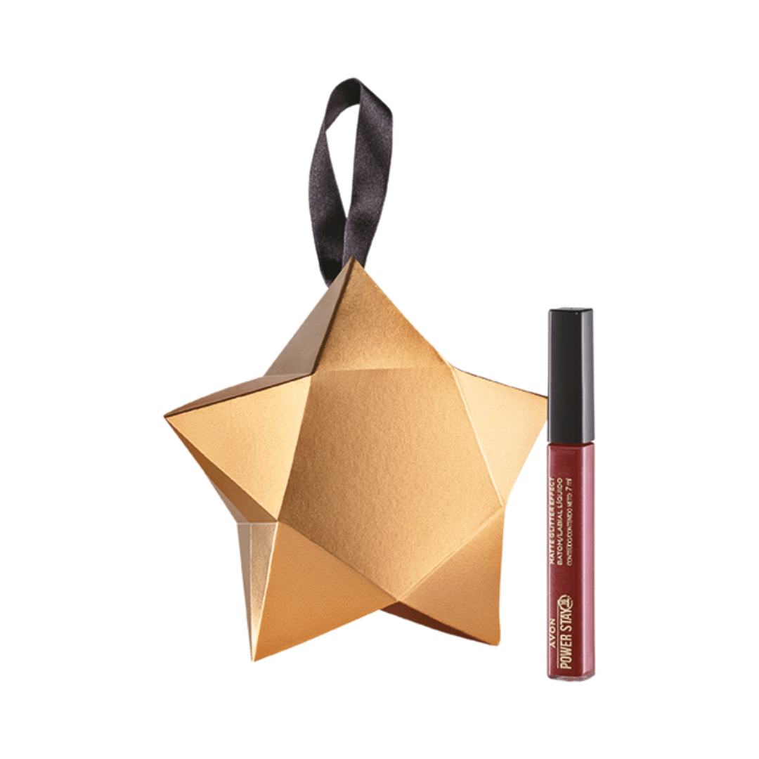 Presente Avon Batom Power Stay Brilho Nude Iluminado