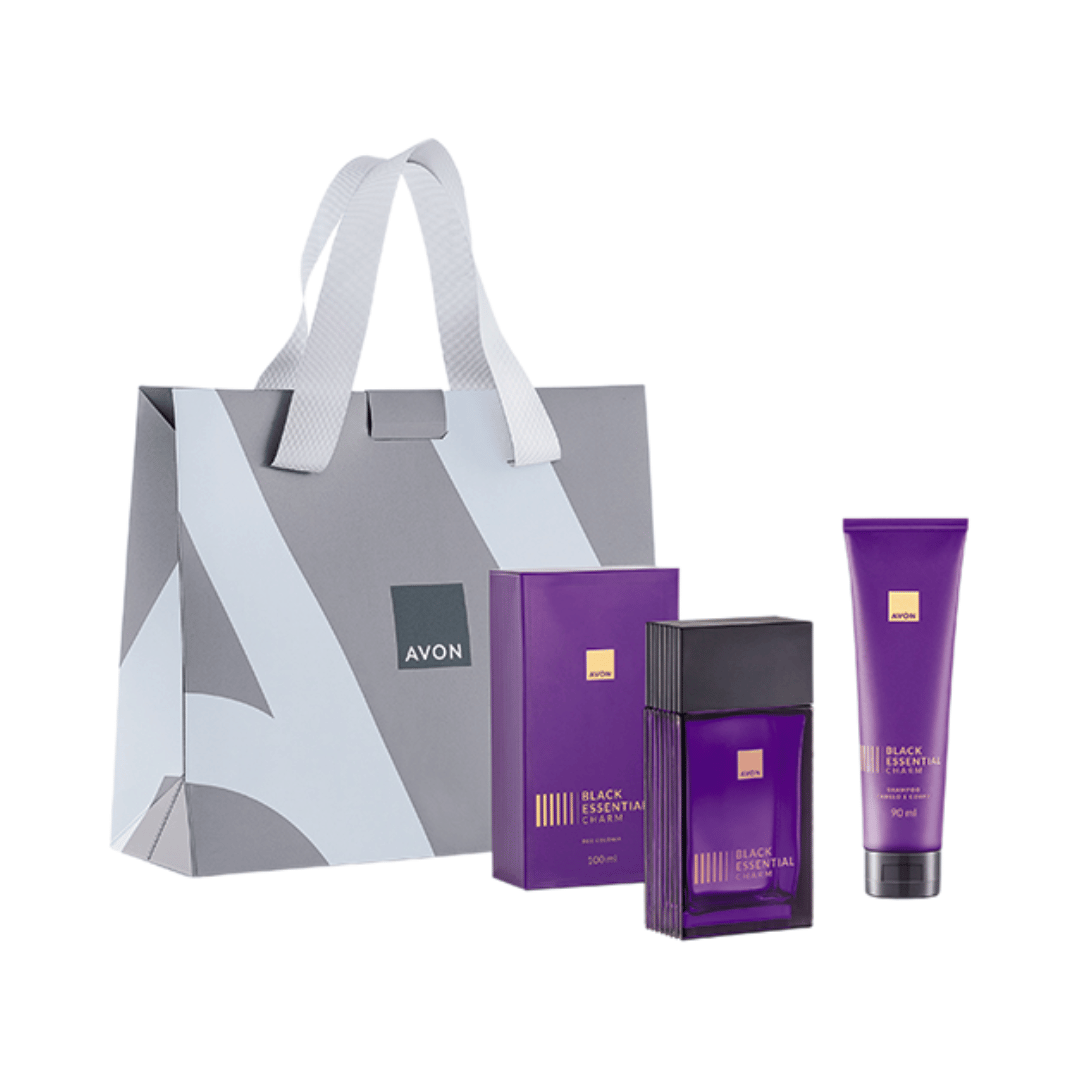 Presente Avon Black Essential Charm Especial