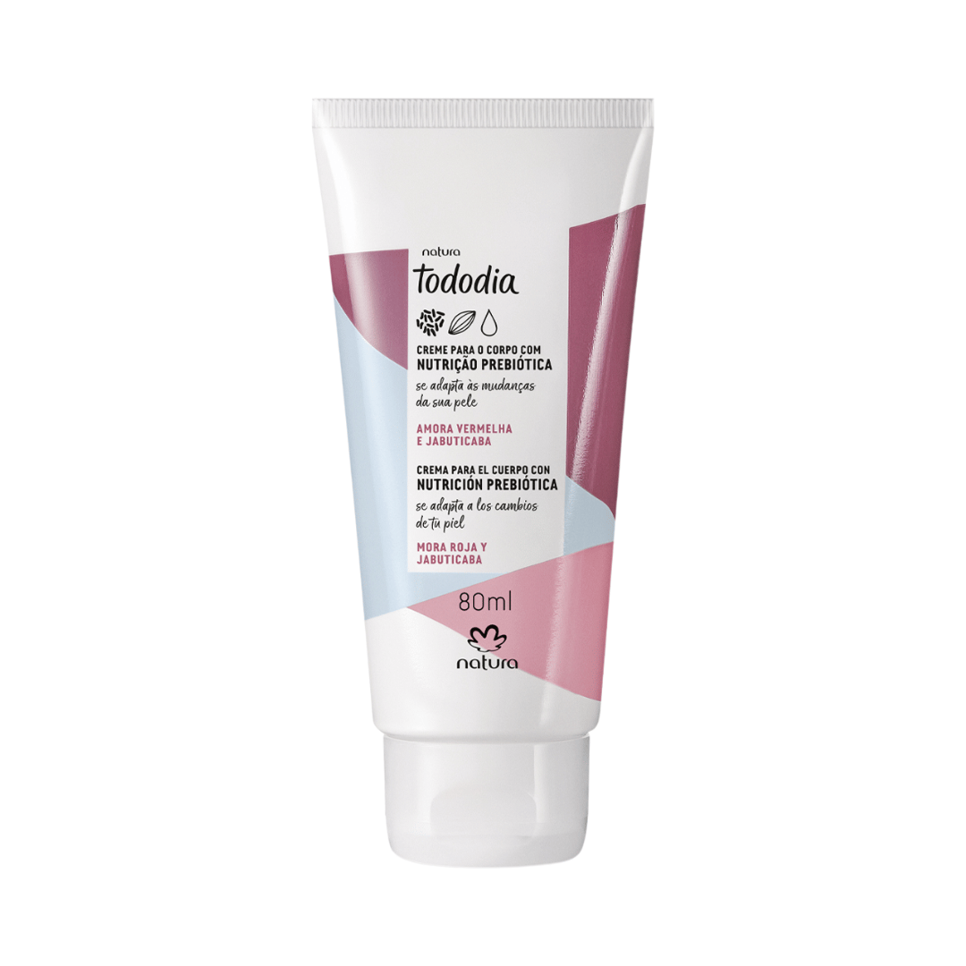 Creme Desodorante Nutritivo Para O Corpo Tododia Amora Vermelha E Jabuticaba 80ml
