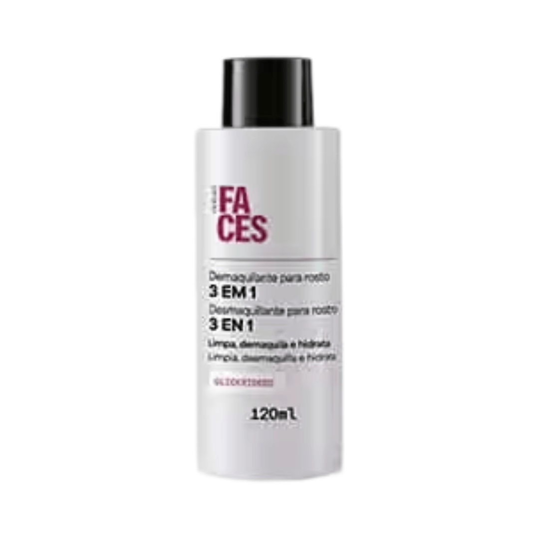 Demaquilante Para Rosto 3 Em 1 Faces 120ml