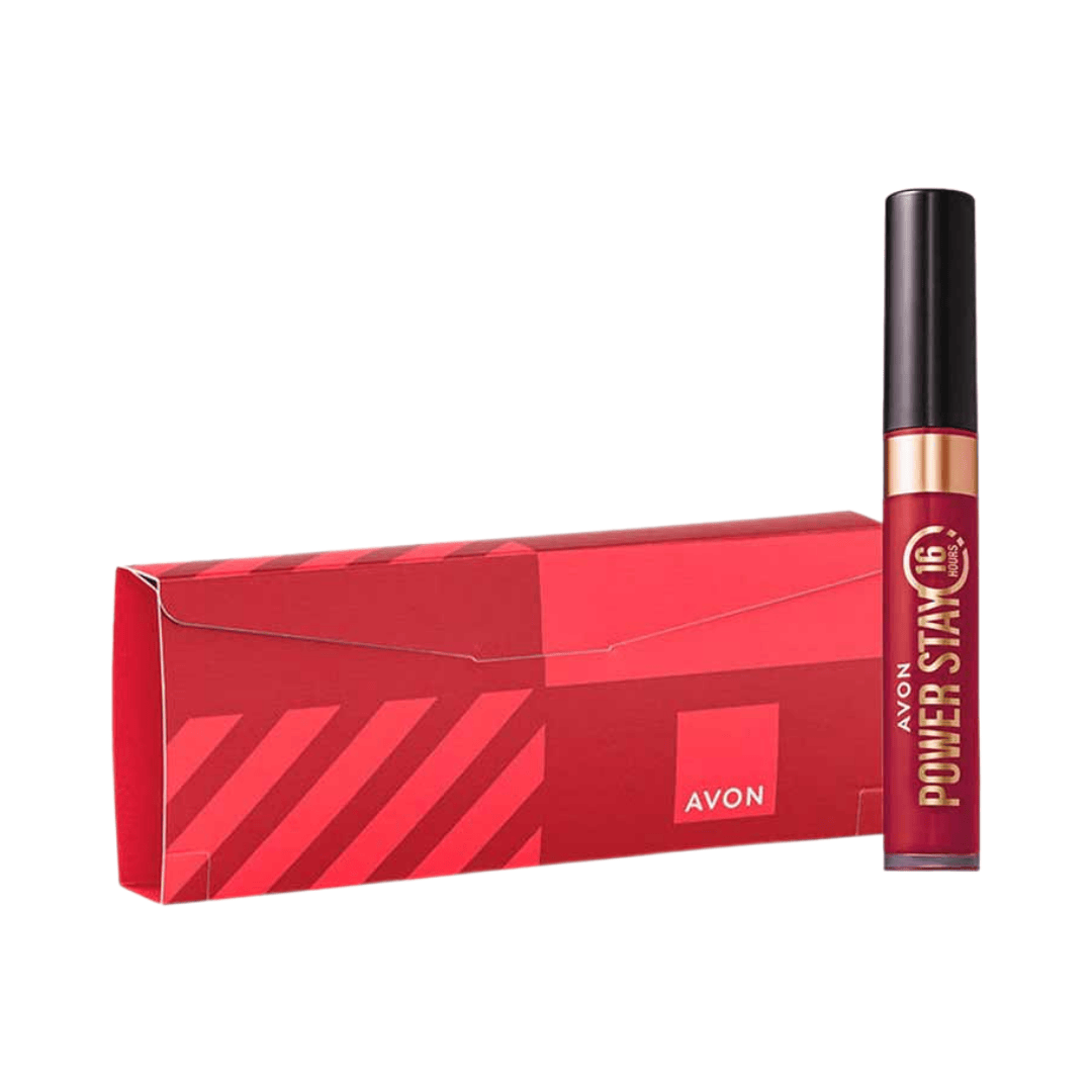 Presente Avon Batom Power Stay Vermelho Escarlate