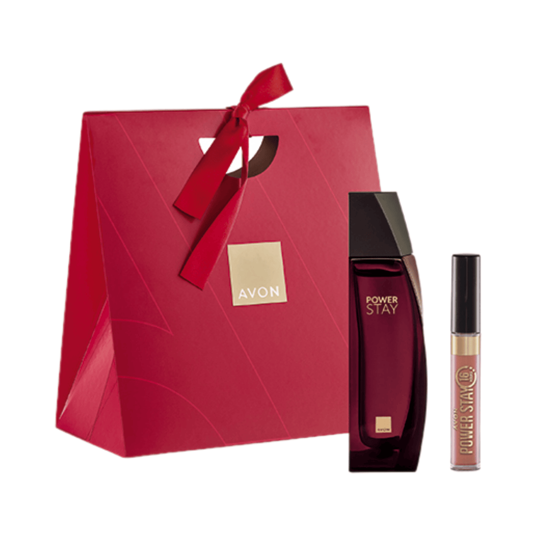 Presente Avon Power Stay Dupla Especial Nude Caramelito