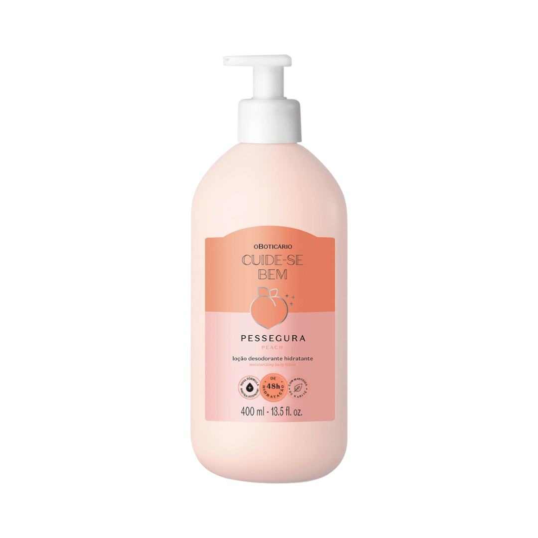 Loção Desodorante Hidratante Corporal Cuide-Se Bem Pessegura 400ml