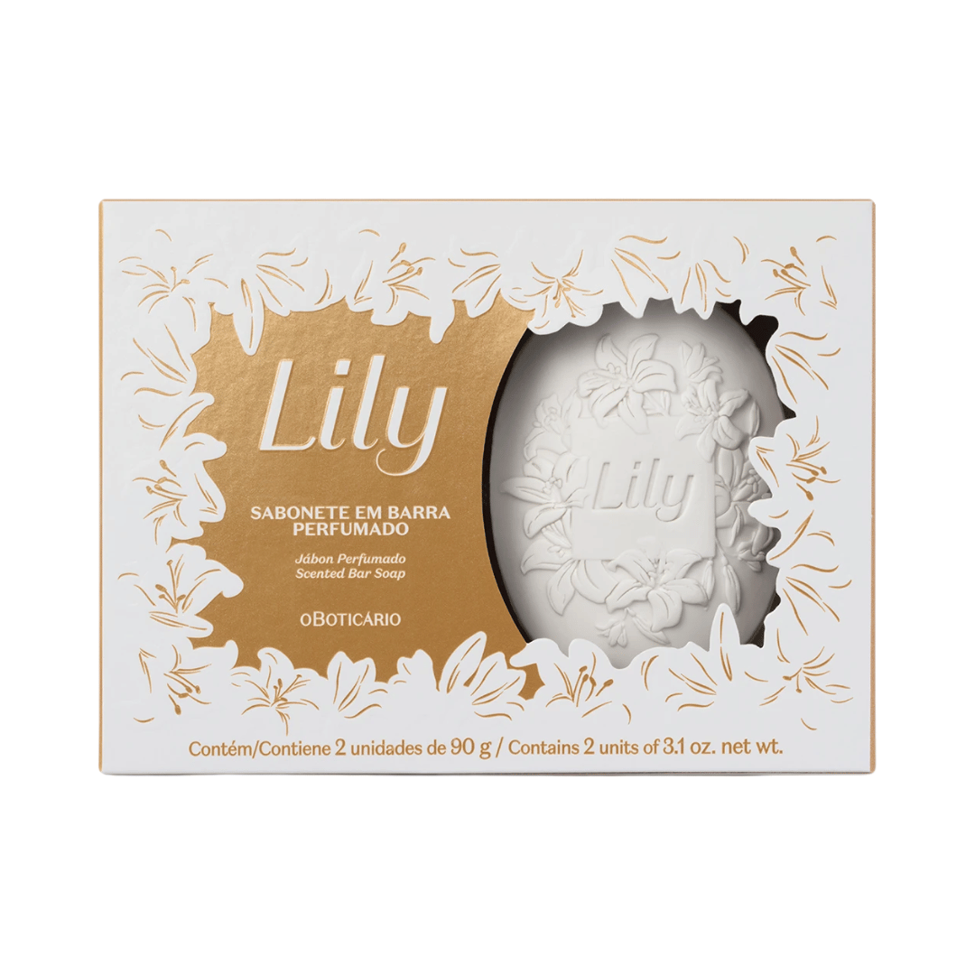Sabonete Em Barra Perfumado Lily 2X90g