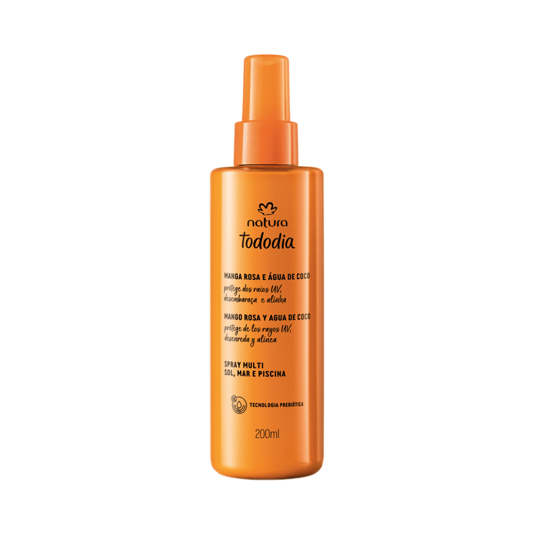 Spray Multi Sol, Mar E Piscina Tododia Manga Rosa E Água De Coco 200ml