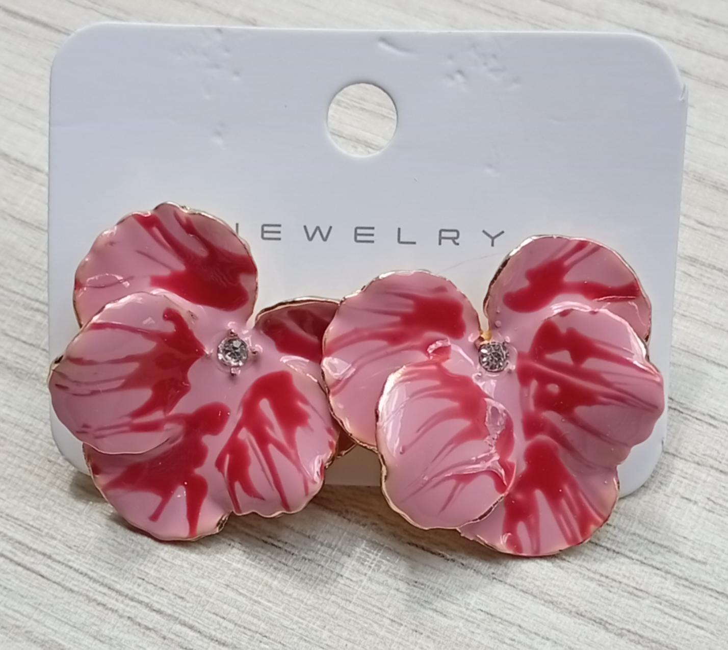 Brinco Orquídea Rosa