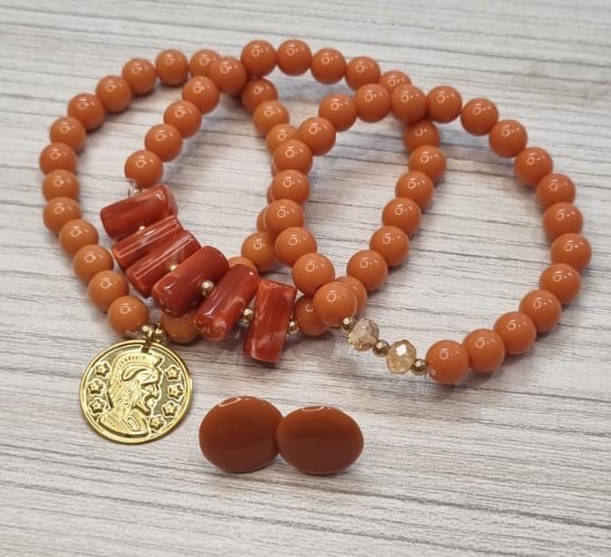 Conjunto Pulseira e Brinco