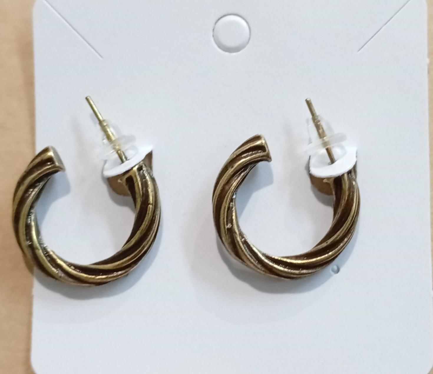 Brinco Argola Ouro Envelhecido