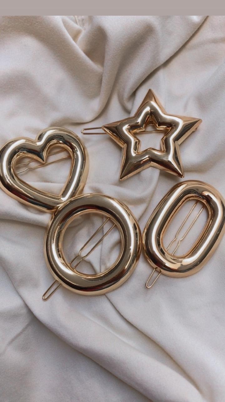 Clip Formas Dourado
