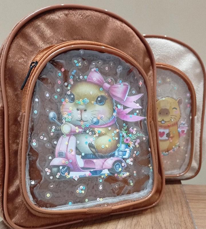 Bolsa Mochila Capivara Caramelo