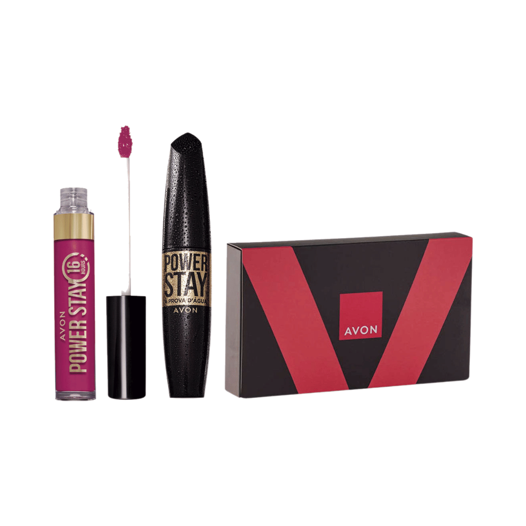 Presente Avon Power Stay Duo Rosa Magenta