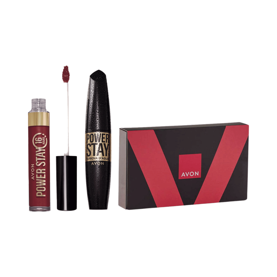 Presente Avon Power Stay Duo Tô De Vinho Marsala