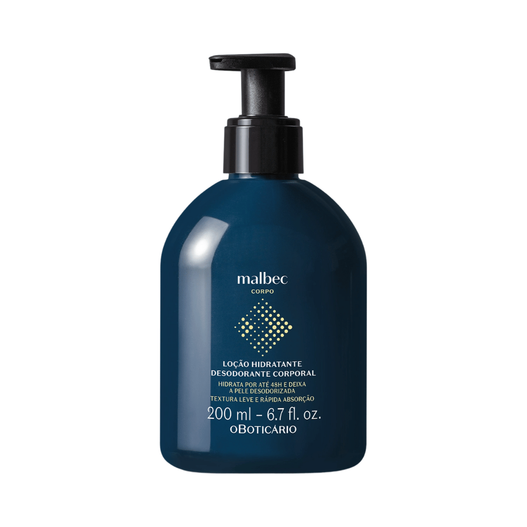 Loção Hidratante Desodorante Corporal Malbec 200ml